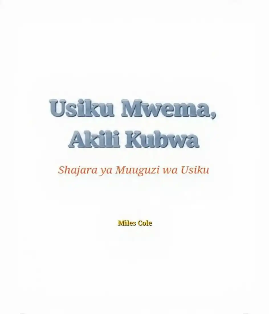 Copertina edizione swahili di 'Goodnight, Brainy' di Miles Cole